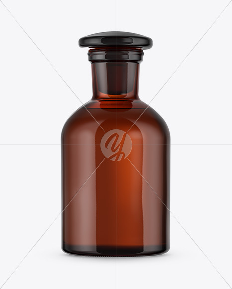 Amber Glass Bottle Mockup Amber Glass Bottle Mockup