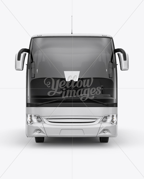 Mercedes-Benz Travego Mockup - Front View - Free Download Images High