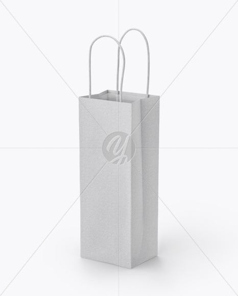 Paper Bag Mockup - Half Side View