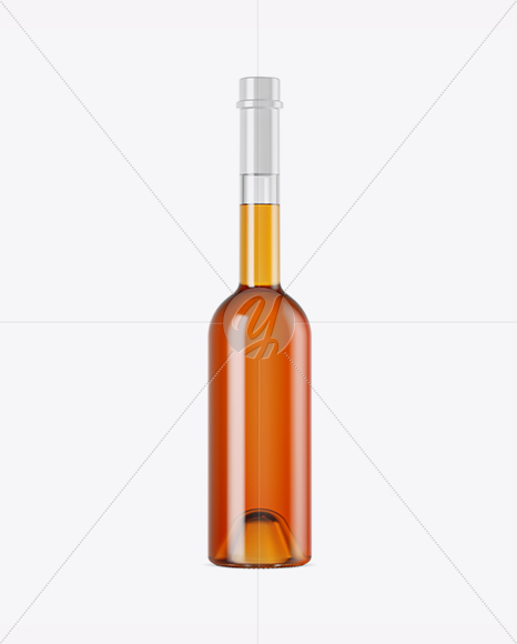 Clear Glass Whisky Bottle Mockup