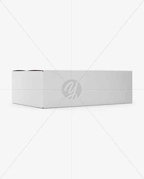 Box Mockup - Half Side View