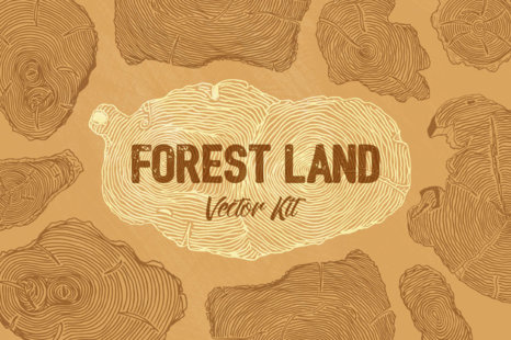 Forest Land Vector Kit - Stumps
