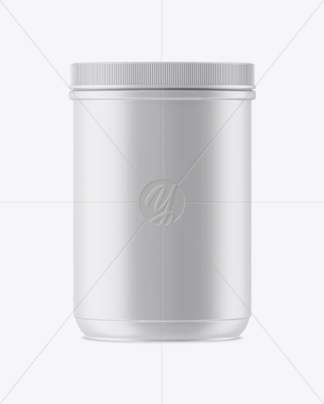 Matte Plastic Jar Mockup