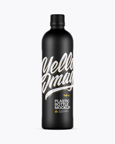 Matte Plastic Bottle Mockup