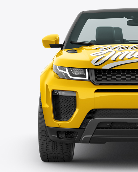 Convertible Crossover Mockup - Front view - Convertible+Crossover+PSD+Mockup+Half+Side+View+-+Mockup+...