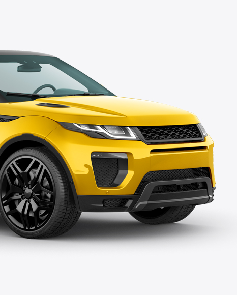 Convertible Crossover Mockup - Half Side View - Convertible+Crossover+PSD+Mockup+Half+Side+View+-+Mockup+...