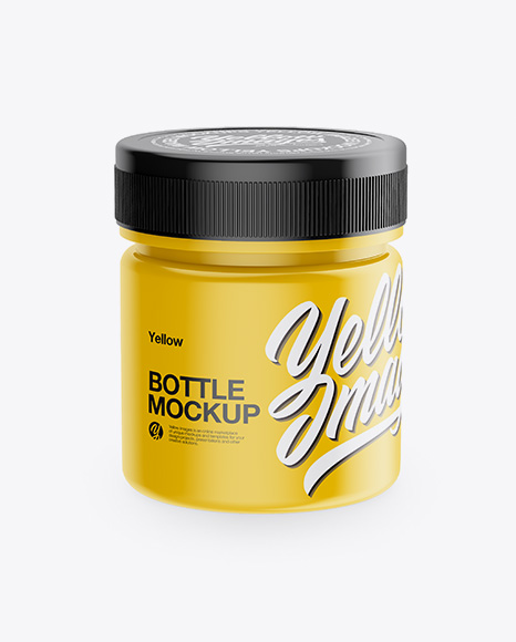 Glossy Bottle Mockup