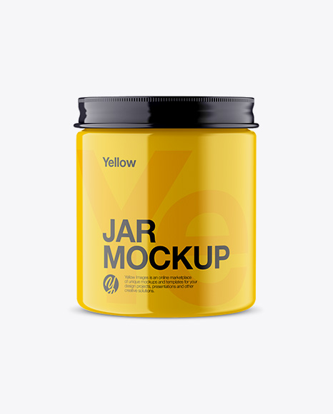 Glossy Jar Mockup