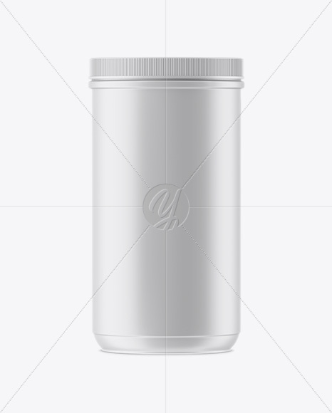 Matte Plastic Jar Mockup