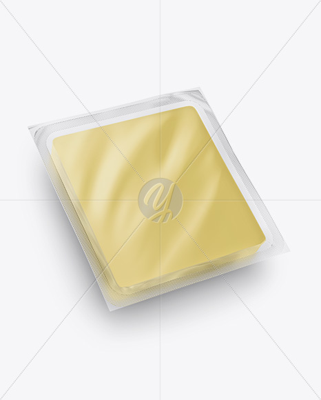 Cheese Pack Mockup - Front & Back Views (High-Angle Shot)