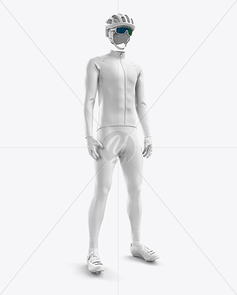 Men’s Full Cycling Thermal Kit mockup (Hero Shot) - Free Download