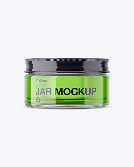 Clear Glass Jar Mockup