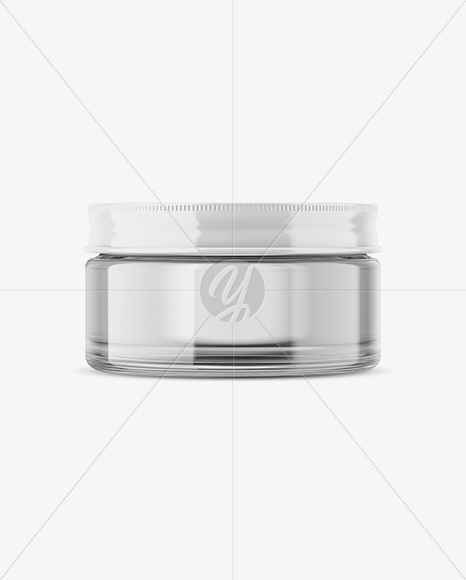 Clear Glass Jar Mockup