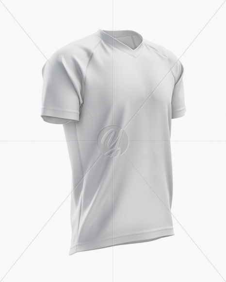 Men’s MTB Trail Jersey mockup (Right Half Side View)