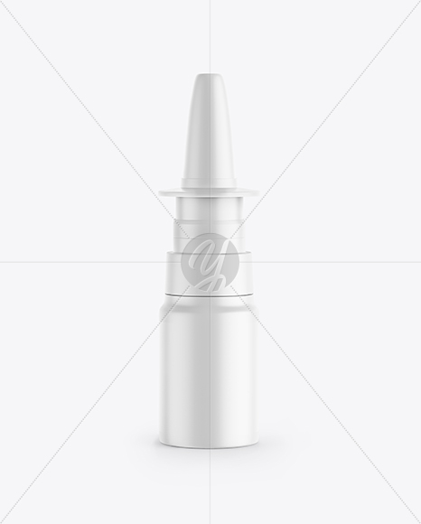 Matte Plastic Nasal Spray Mockup