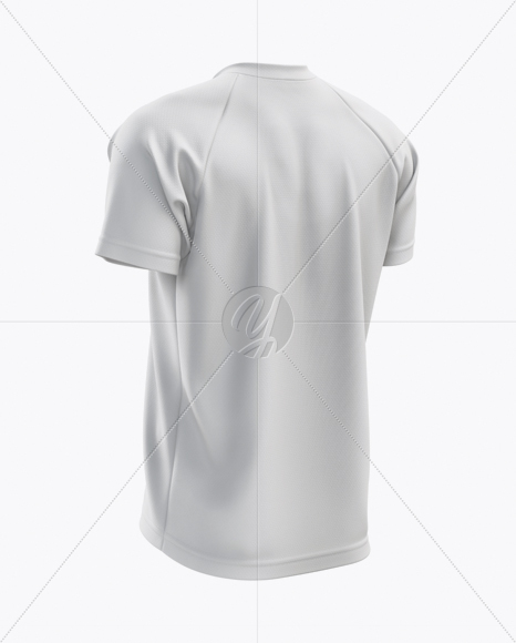 Men’s MTB Trail Jersey mockup (Back Half Side View)