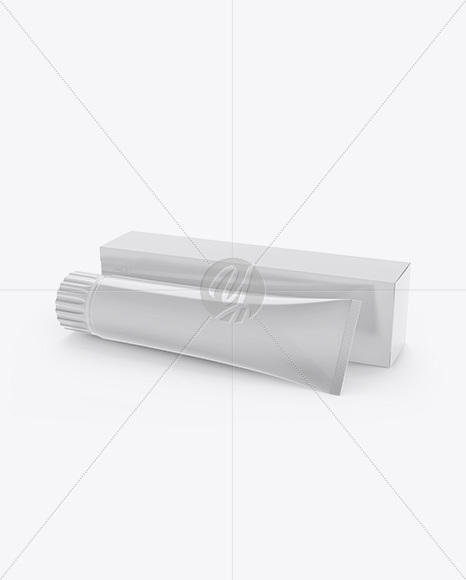 Glossy Toothpaste Tube & Paper Box Mockup - Free Download Images High