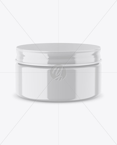 Glossy Jar Mockup - High-Angle Shot