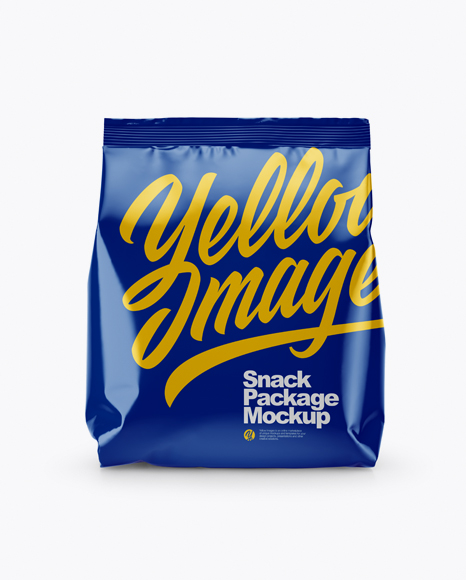 Glossy Snack Package Mockup