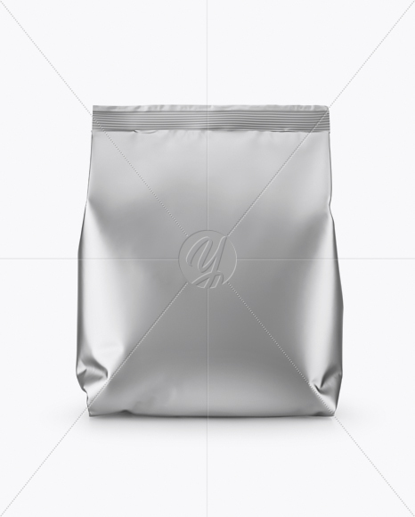 Matte Metallic Snack Package Mockup