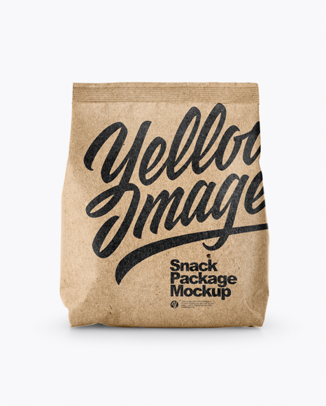 Kraft Paper Snack Package Mockup