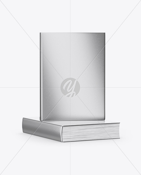 Metallic Covered Books Mockup