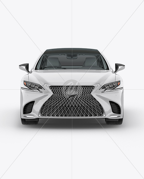 Lexus LS 500 Mockup - Front View