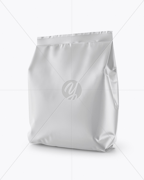 Matte Snack Package Mockup - Half Side View