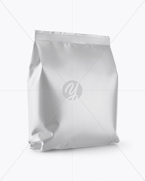 Matte Snack Package Mockup - Half Side View