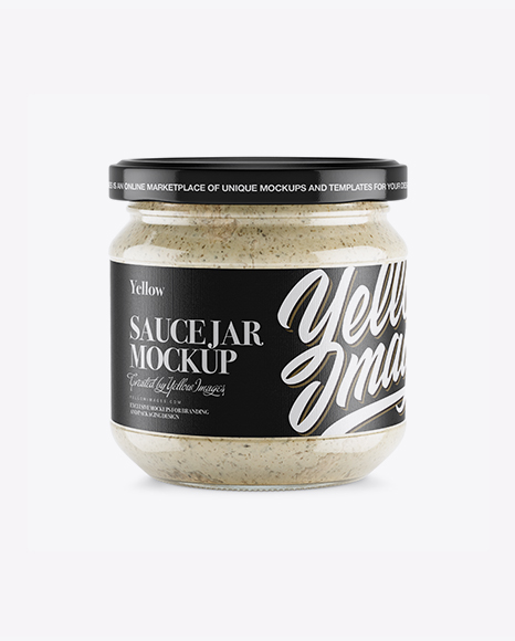 Glass Jar With Räuber Spread Mockup - Free Download Images High Quality