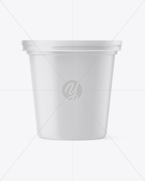 Matte Sour Cream Cup Mockup