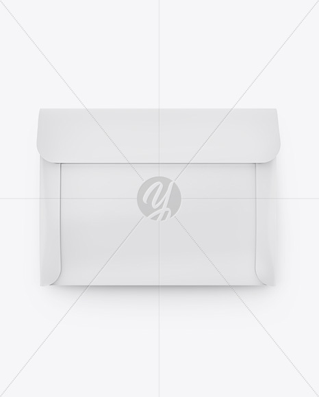 Paper Envelope Mockup - Back View