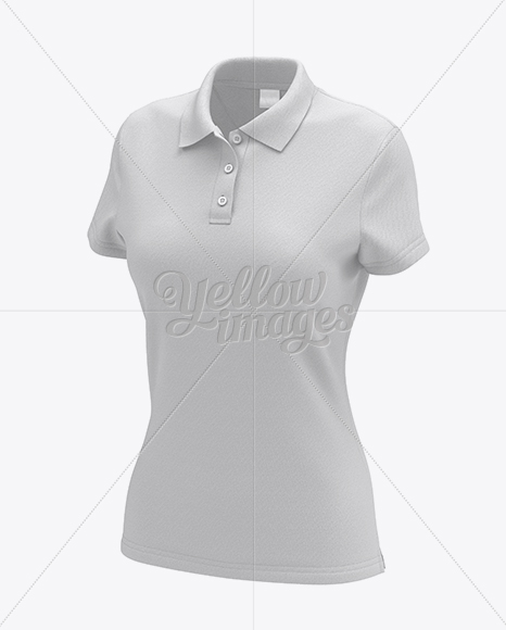 Womens Polo HQ Mockup - Half-Turned View - Free Download Images High