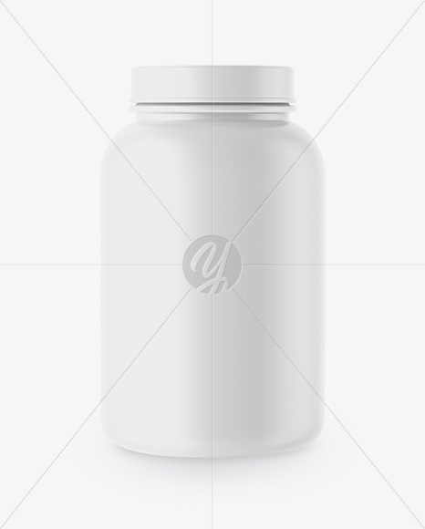 Matte Protein Jar Mockup