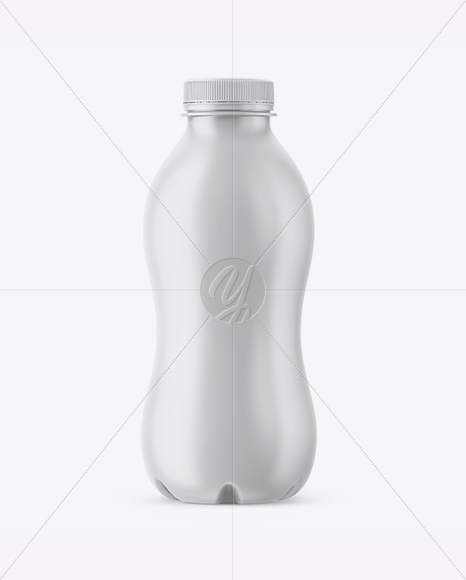 Matte Yogurt Bottle Mockup