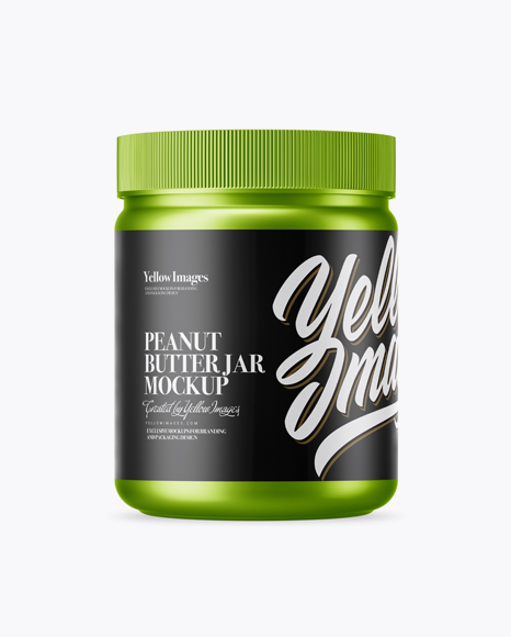 Metallic Plastic Jar Mockup