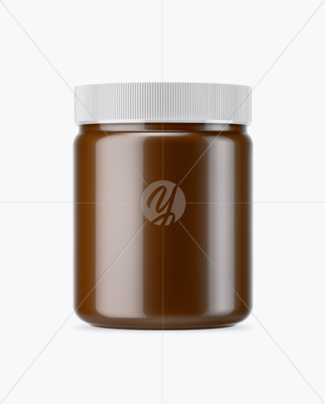 Chocolate Spread Jar Mockup