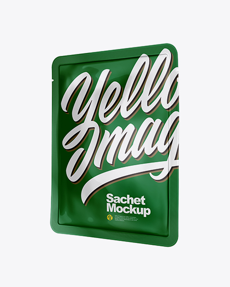 Glossy Sachet Mockup - Half Side View - Face+Mask+Mockup+-+Half+Side+View+|+Exclusive+Mockups