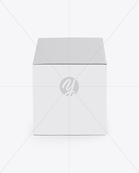 Paper Box Mockup - Side View (High-Angle Shot)