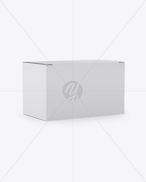 Paper Box Mockup - Half Side View