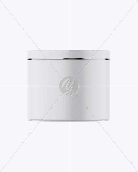 Matte Cosmetic Jar Mockup - Front View Matte Cosmetic Jar Mockup - Front View