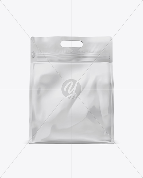 Glossy Stand-up Food Bag Mockup