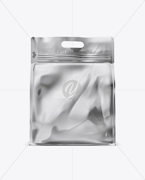 Metallic Stand-up Food Bag Mockup