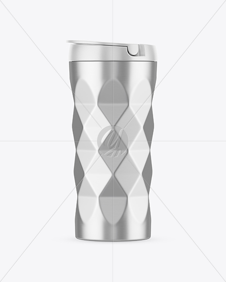 420ml Matte Stainless Steel Vacuum Coffee Cup Mockup