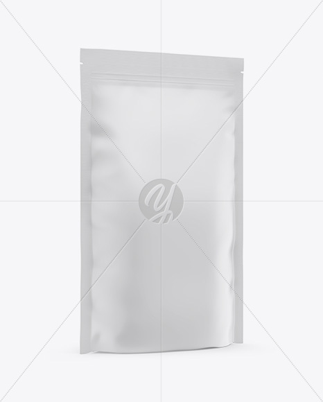 Matte Stand-Up Pouch Mockup - Half Side View