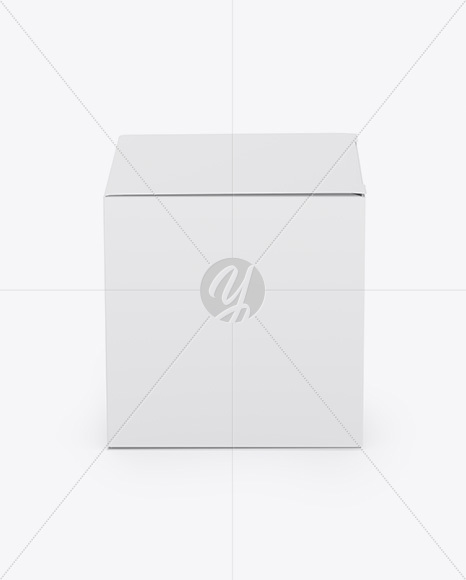 Paper Box Mockup - Side View (High-Angle Shot)