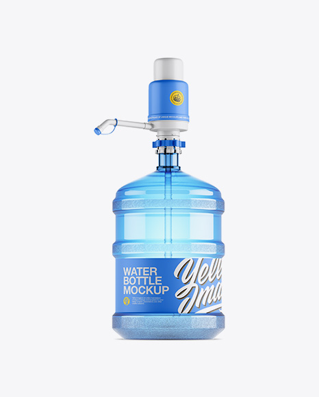 Water Bottle With Matte Pump Mockup - Download+198++Clear+Pump+Bottle+Mockup+Yellowimages