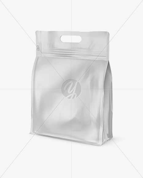 Matte Stand-up Food Bag Mockup - Half Side View