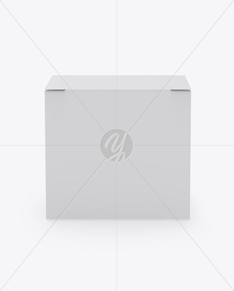 Paper Box Mockup - Front View