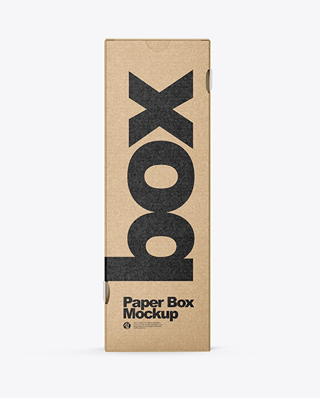 Kraft Paper Box Mockup - Kraft+Cigarette+Pack+Mockup+in+Packaging+Mockups+on+Yellow+...